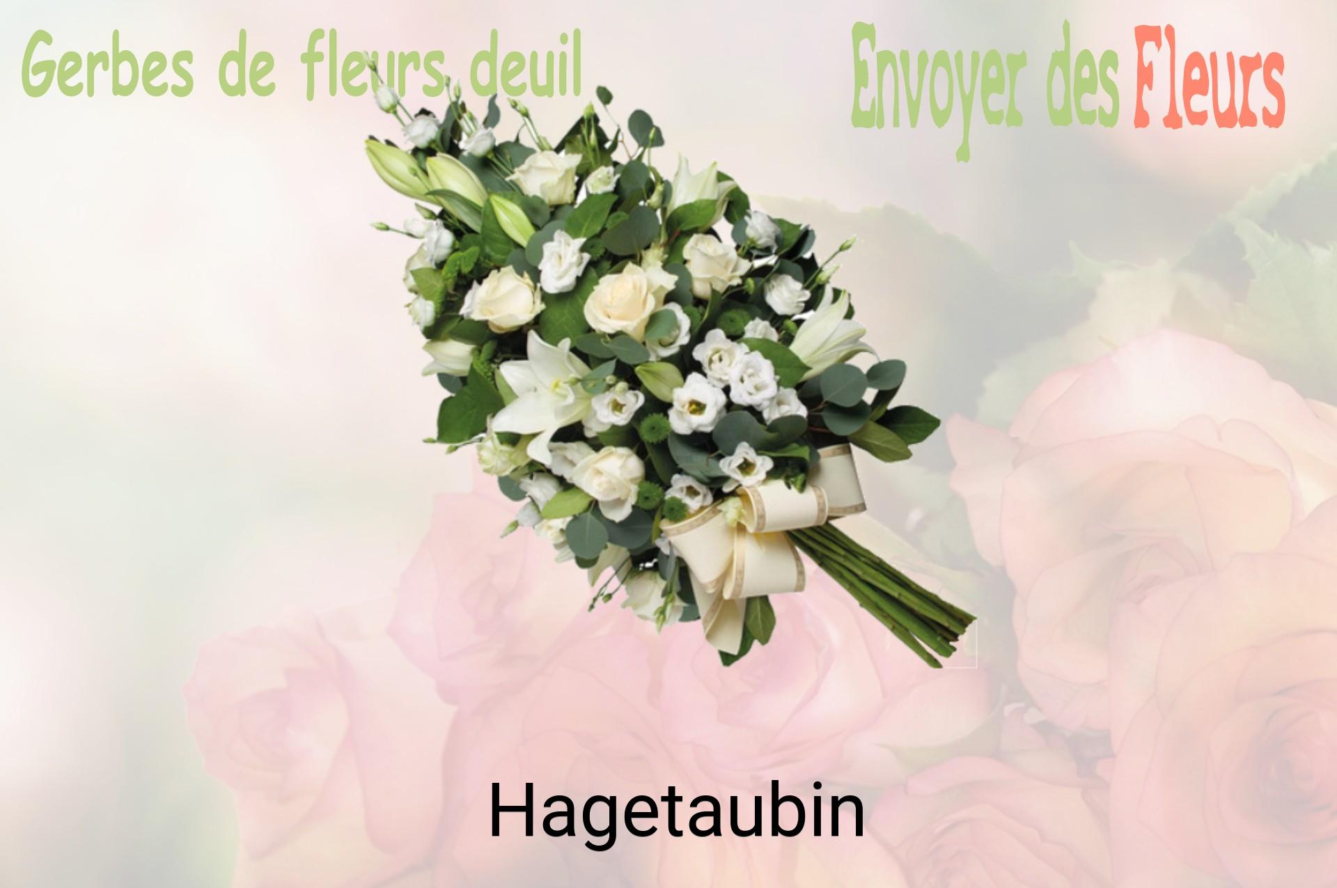 Gerbe de fleurs de deuil livrée à Hagetaubin